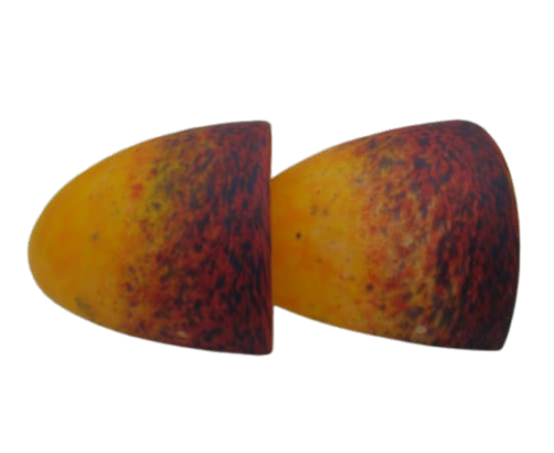 2 wall sconces glass paste Patrick Crespin