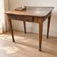 Table à jeux ancienne style Louis XVI en bois patiné