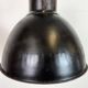 Industrial Bauhaus Black Enamel Pendant Light, 1930s