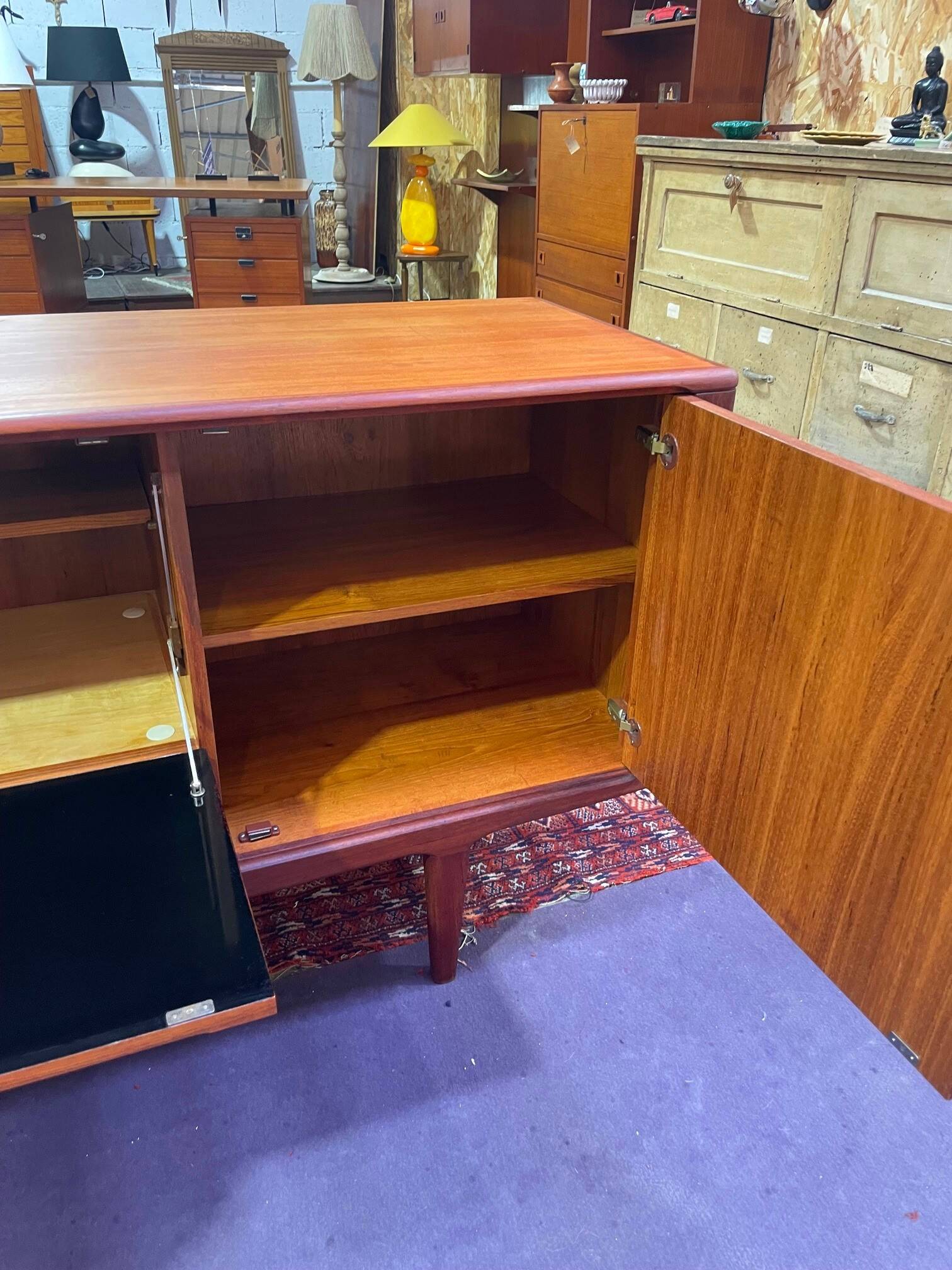 Vintage 1960s Scandinavian teak sideboard