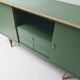 Vintage wooden and green sideboard
