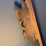 Antique carved wooden pediment