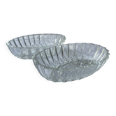 2 raviers, porte-savon en verre