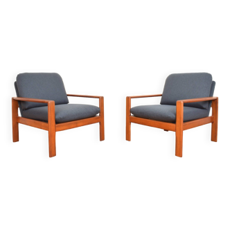 Fauteuils en Teck, Danemark, 1970s, Set de 2