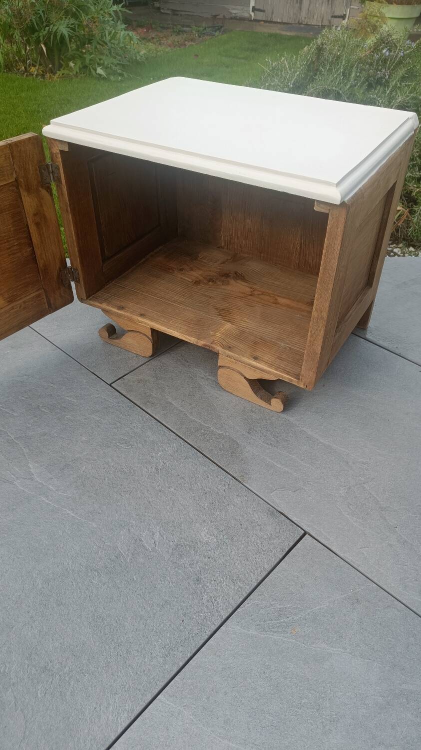 Upcycled bedside table