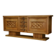 Art Deco buffet in oak and wrought iron by Léon and Maurice Jallot 1940s