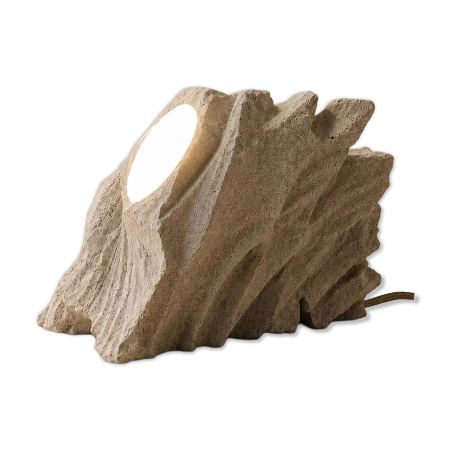 Sculptural lamp — Mineral light piece