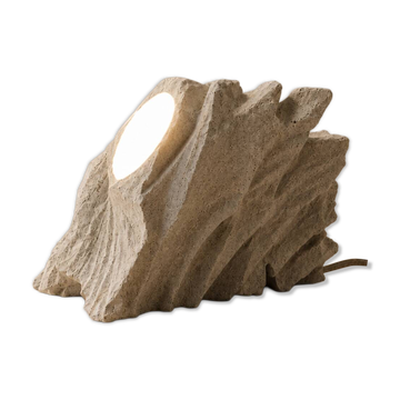 Lampe sculpturale — Pièce lumineuse minérale