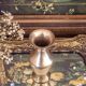 Brass soliflore vase