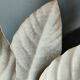 Pair of vintage white metal wall lamps/ceiling lamps