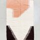 Kilim berber Moroccan ecru with colorful patterns 268x160cm