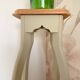 Plant stand/side table, redesigned in Artichoke Cream