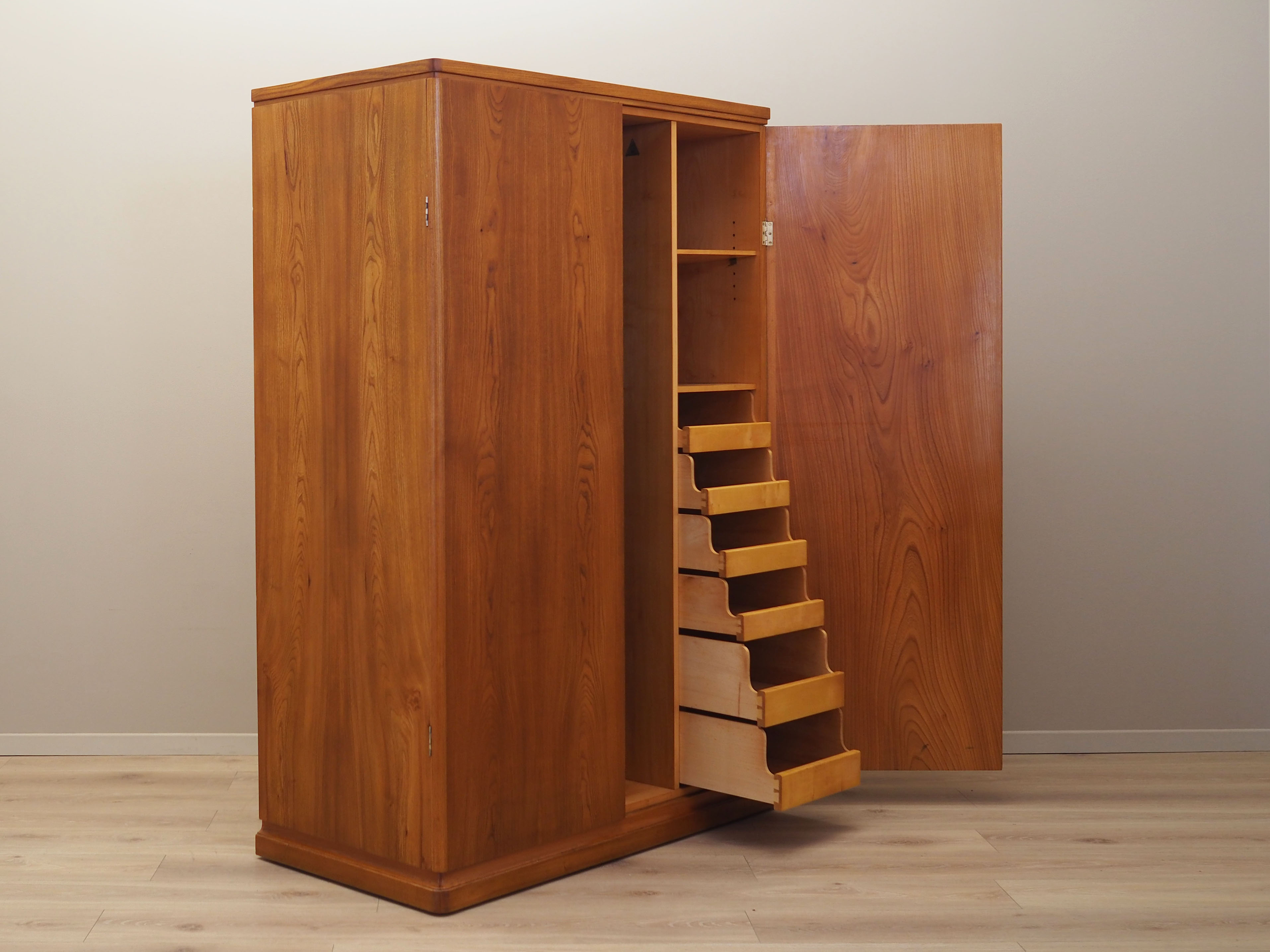 Oak wardrobe, Danish design, 1960s, production: Sweden