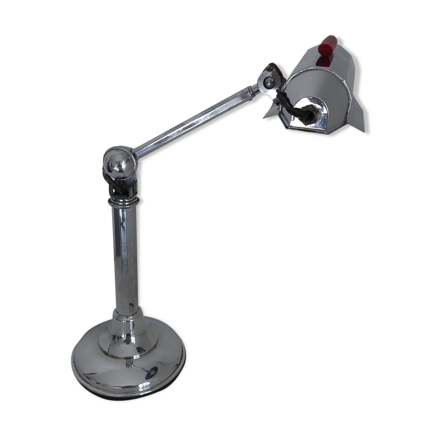 Vintage 1930 vintage chrome art deco lamp