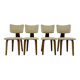 Set of 4 Dutch design by Cor Alons plywood dining chairs , 1960s