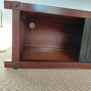 Buffet, meuble TV en bois Roche Bobois, style japandi