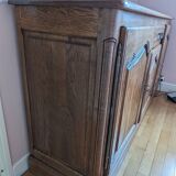 Solid oak sideboard by cabinetmaker Loisy