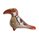 Ceramic vintage exotic bird