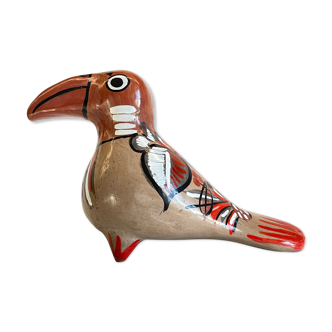 Ceramic vintage exotic bird