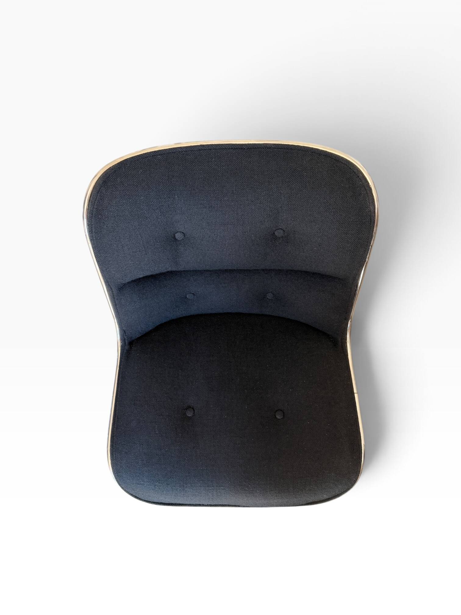 Charles Pollock Knoll Office Chair Black Fabric - Without Armrests