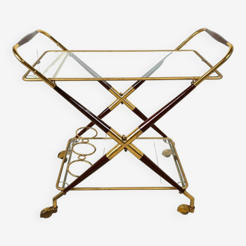 Vintage italian serving trolley style Cesare Lacca, 1950s