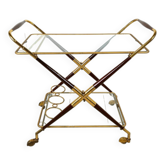 Vintage italian serving trolley style Cesare Lacca, 1950s