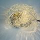 Vintage bubble glass wall light