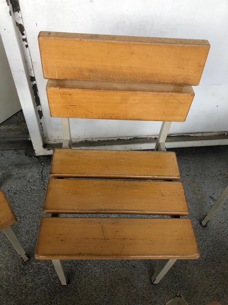 Wooden and iron chair suites from the 70's