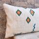 Handmade white Moroccan cushion cover (60x40 cm) for Kilim rugs, cushion cover,
