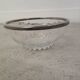Crystal bowl with a rim