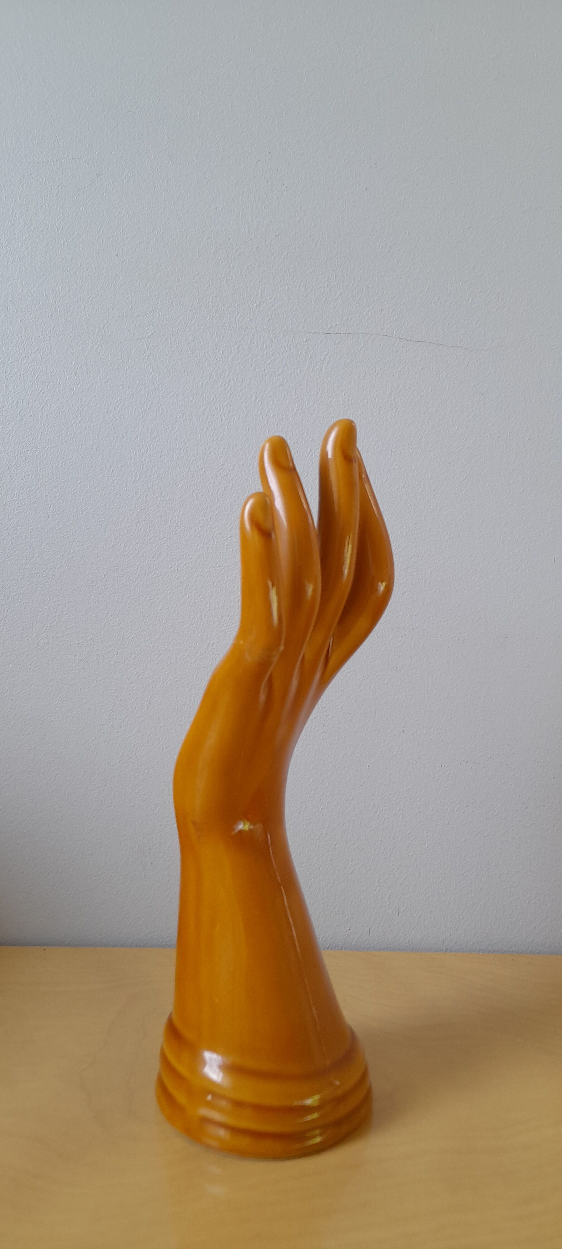 Ceramic hand ring or soliflore 70s
