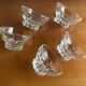 Lot de 5 coupelles verre transparent - vintage