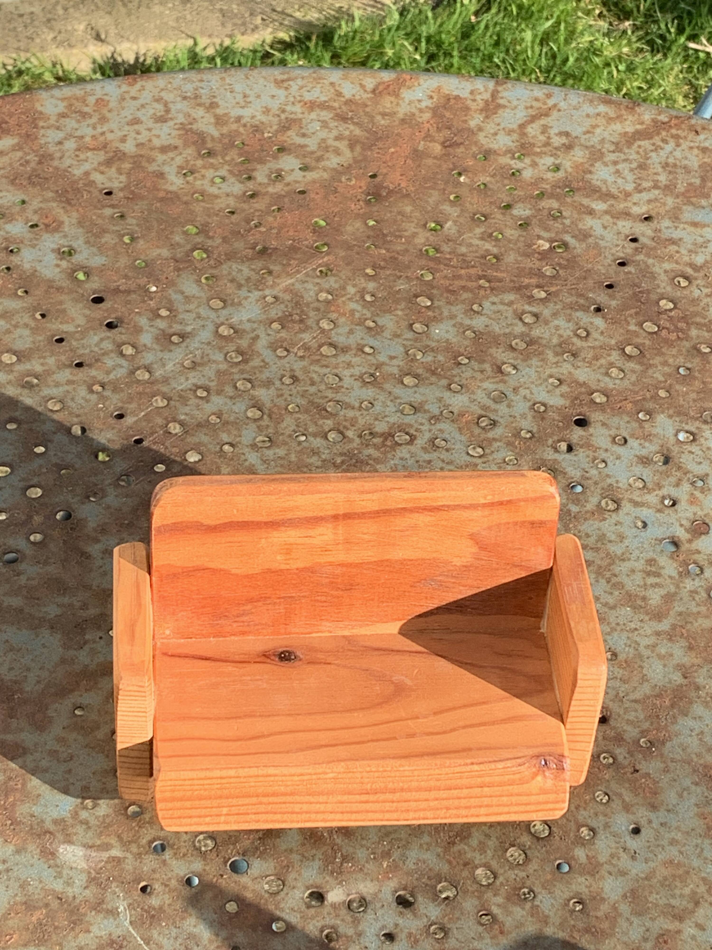 Set of furniture for dolls and dolls' houses, handcrafted, consisting of a sofa and two armchairs