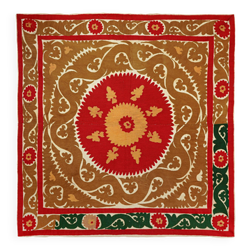 Vintage Turkish hand-knotted rug 152x158 cm
