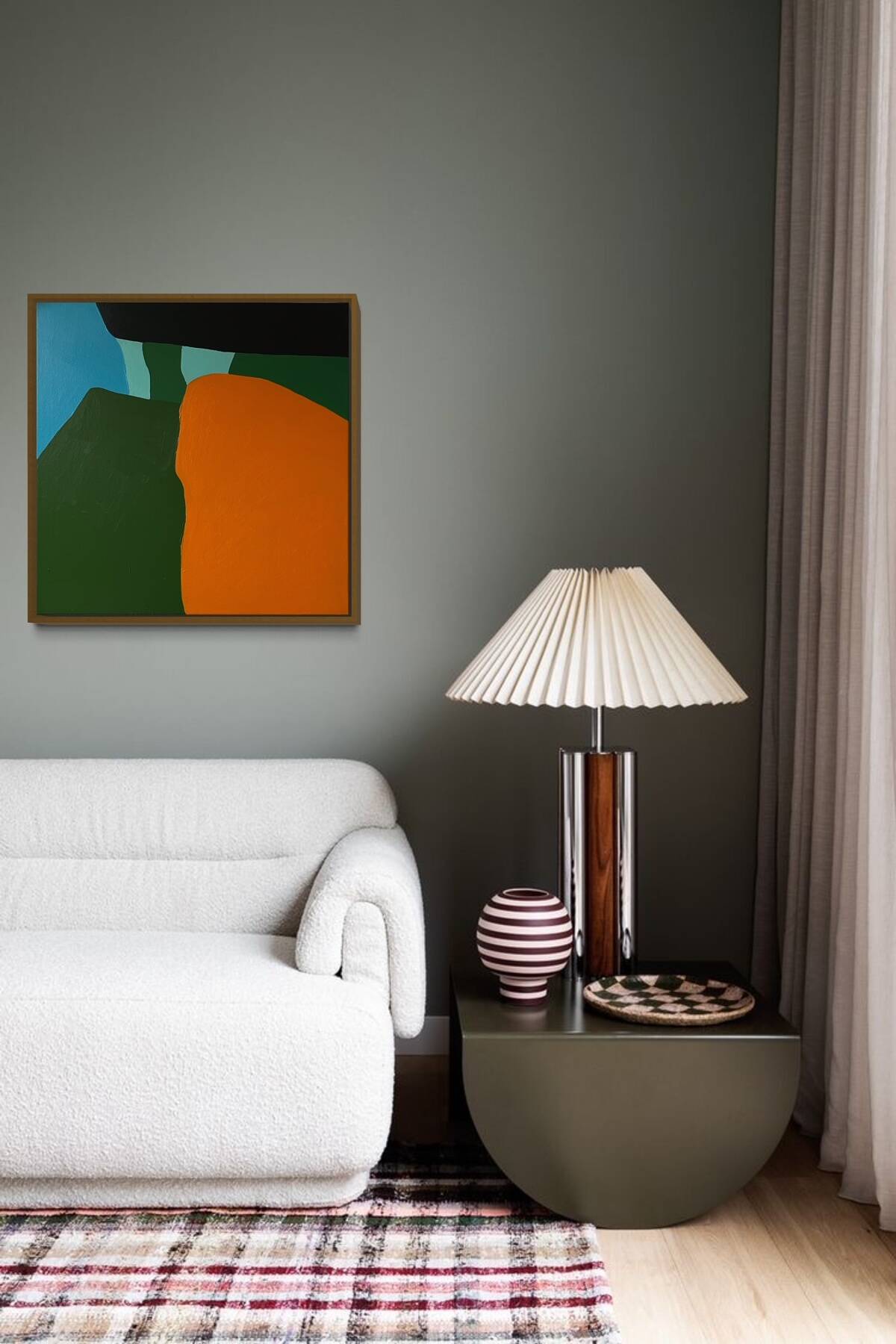 Abstract on canvas 50x50cm signed Bodasca