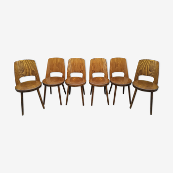 Set of 6 chairs Baumann model "Mondor" 60s