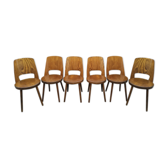 Set of 6 chairs Baumann model "Mondor" 60s