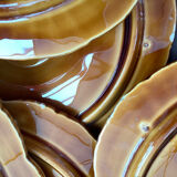 Sarreguemines oyster slip plates