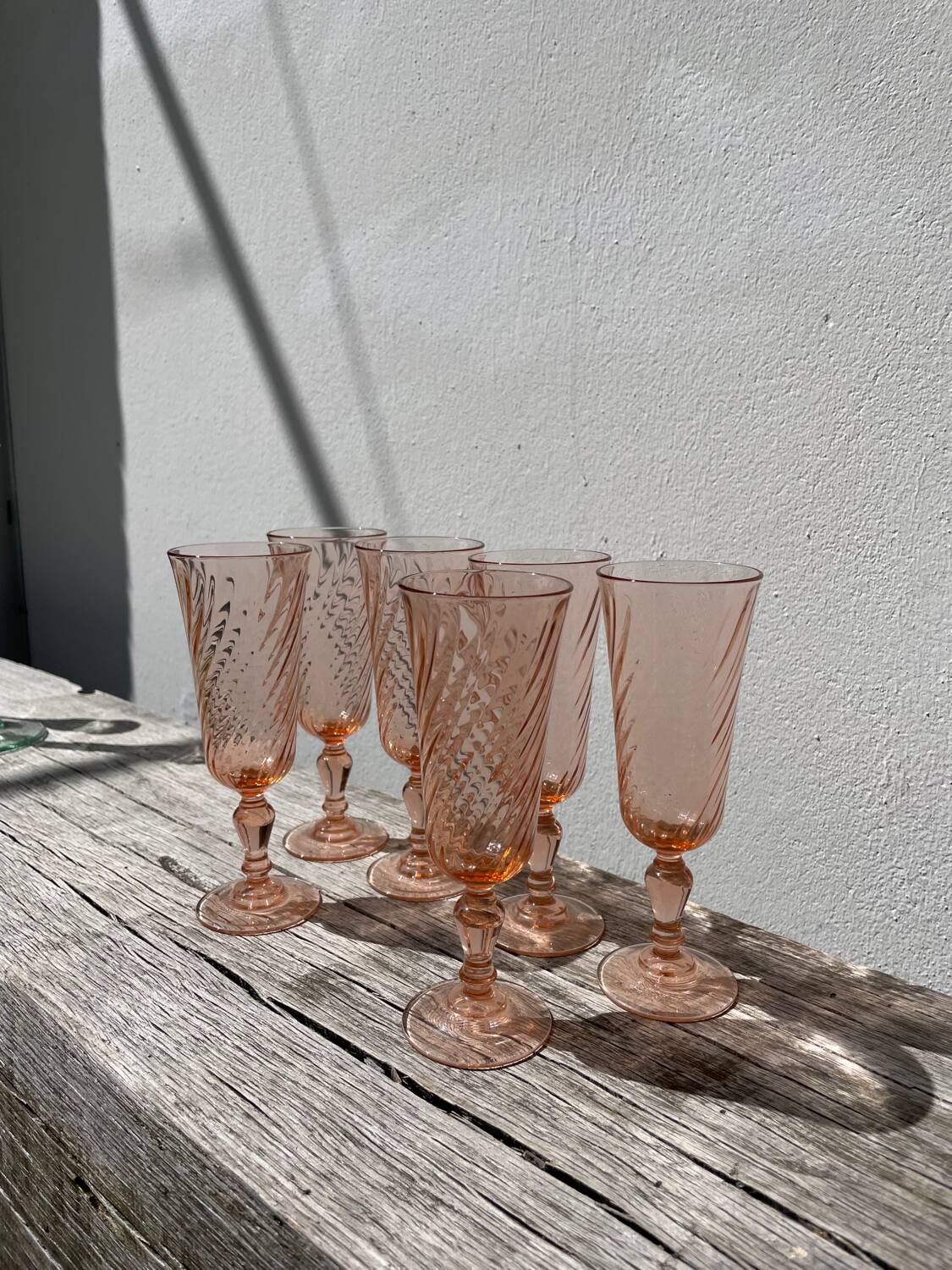 6 Rosaline champagne flutes