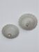 Pair of Murano glass scalloped flushmount ceiling lights, Italy 1960s