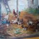 Oil painting on canvas Edmond Van Coppenolle (1846-1914) Landscape