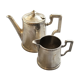 Cafetière et laitière Ercuis en métal argenté