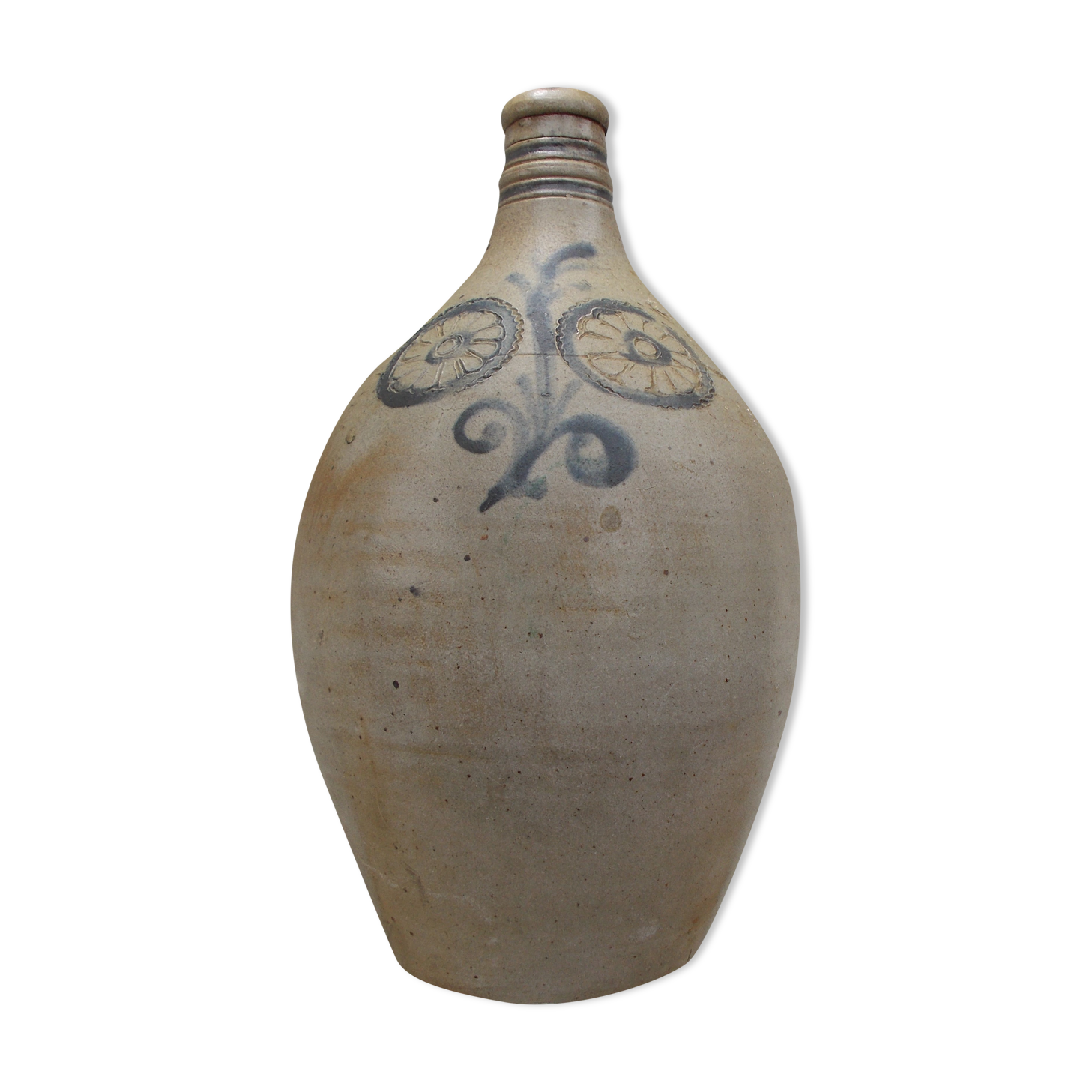 Folk art of Alsace Sandstone jug floral decoration