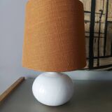 Ceramic lamp with jutte lampshade