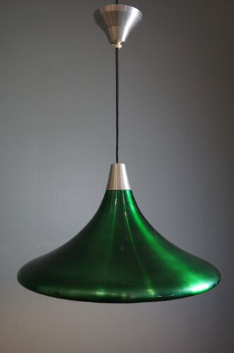Suspension trompette vintage en métal de couleur verte Philips