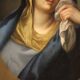 Antique painting of the Virgin of Sorrows from the 18th century