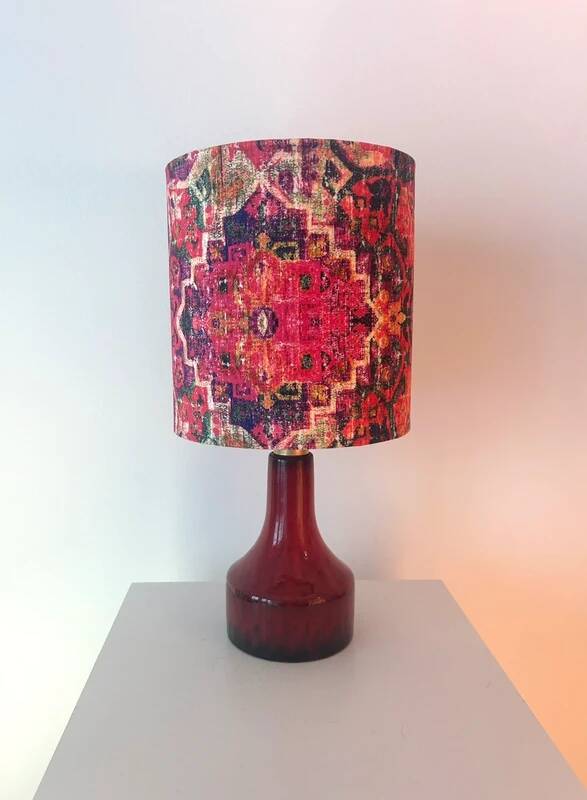 Recycled accent lamp – West German ceramic | wireless | unique piece