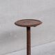 Turned mid-century wooden side table