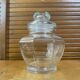 Antique Glass Bonbonnière + Lid Kitchen Storage Italy #