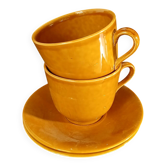 2 large Italian ceramic mugs